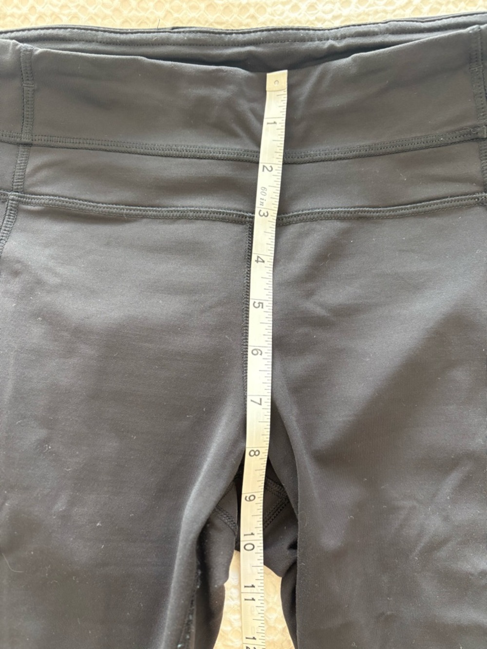 Lululemon Inspire Tight II Mesh Leggings Black Size 6 Luxtreme Zip Pocket - Picture 15 of 16